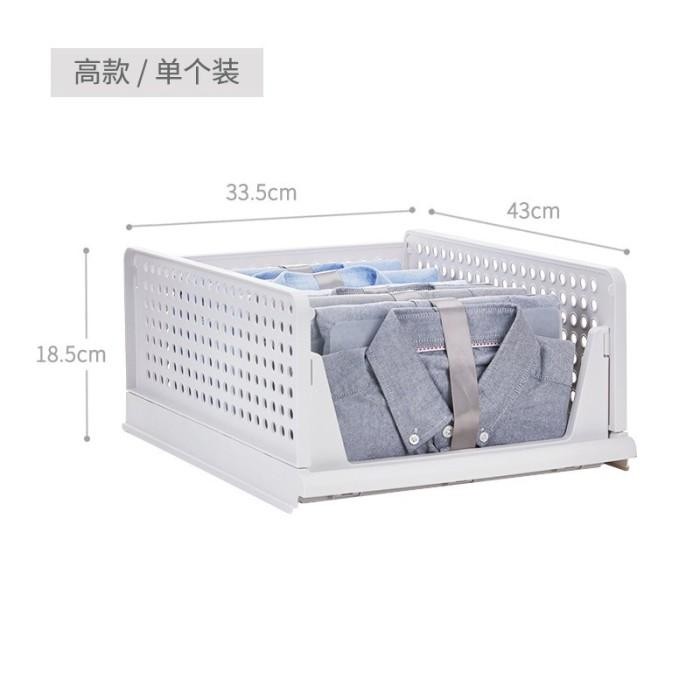 Rak Laci Lipat Pakaian Susun Dalam Lemari Storage Box