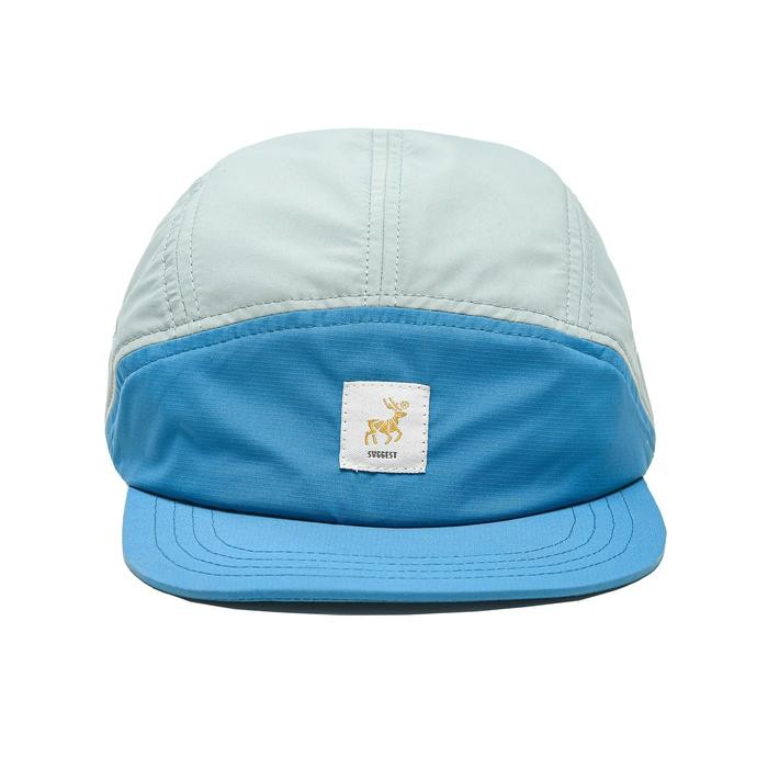 New // Svggest Indigo Blue Five Panel - Thrive Series Cap Black Topi // 100% Original