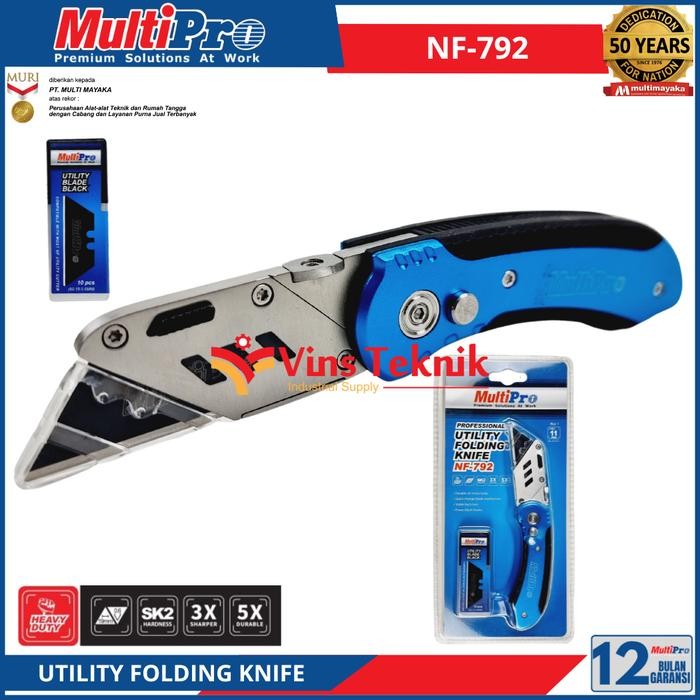 

Pilihan- Utility Folding Knife Nf-792 Multipro Nf792 Cuter Lipat Heavy Duty