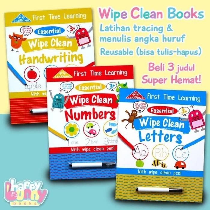 

PROMO Paket Hemat Beli 3 buku atau lebih First Time Learning Essential Wipe Clean Book (Bebas Pilih