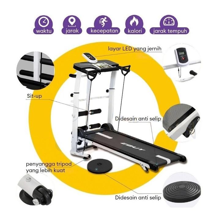 TREADMILL MANUAL / TREADMILL MANUAL MULTIFUNGSI / ALAT FITNESS TERMURAH / TREADMILL YANG TIDAK