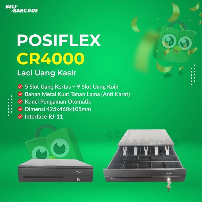 

PROMO CASHDRAWER - LACI UANG - POSIFLEX CR400 (RJ11) USB