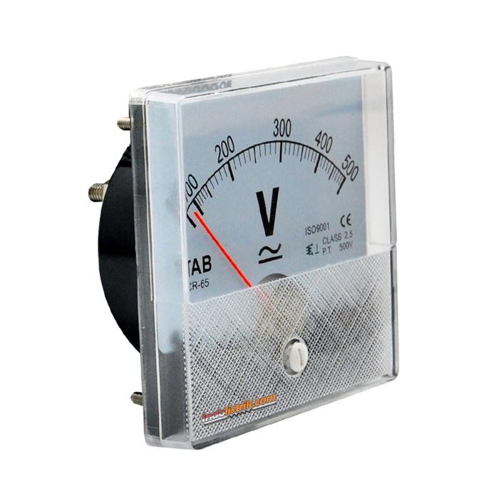 Volt Meter Analog AC / DC 500 V CR65 TAB