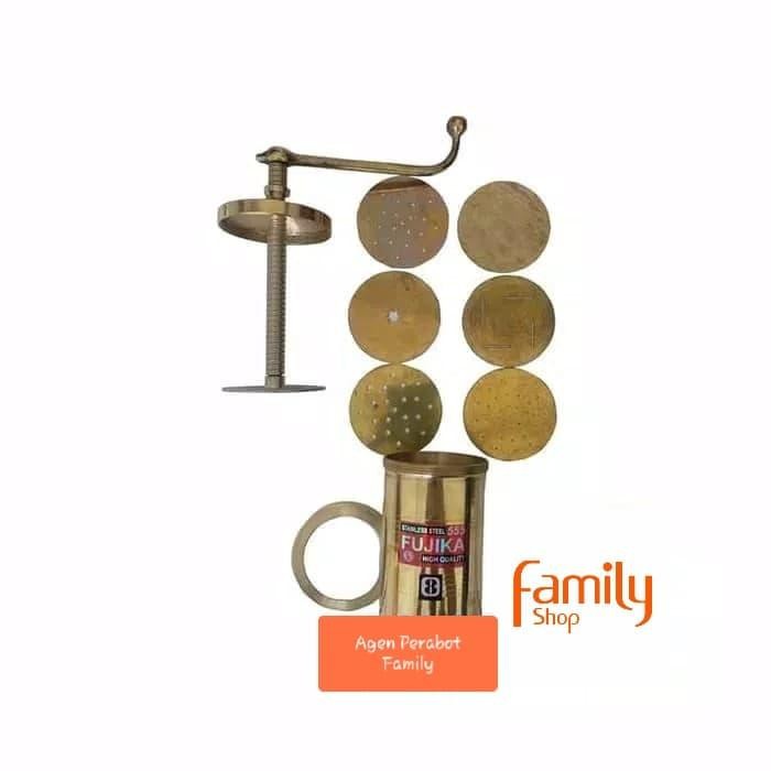 Cetakan Akar Kelapa Stainless / Fujika Biskuit Maker Kuningan Alat Steel