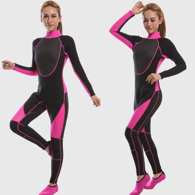 Wetsuit wanita 3mm neoprene Divingsuit woman / Baju Selam Wanita ws11