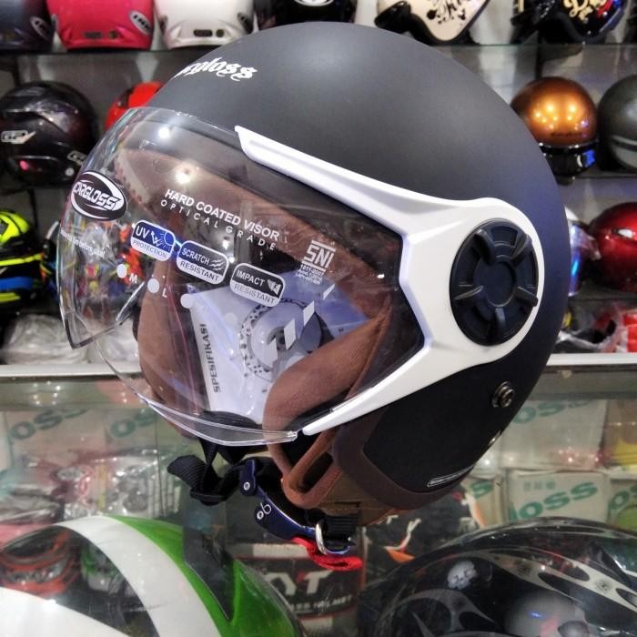 Helm Cargloss Hijab Warna Hitam Doff Solid