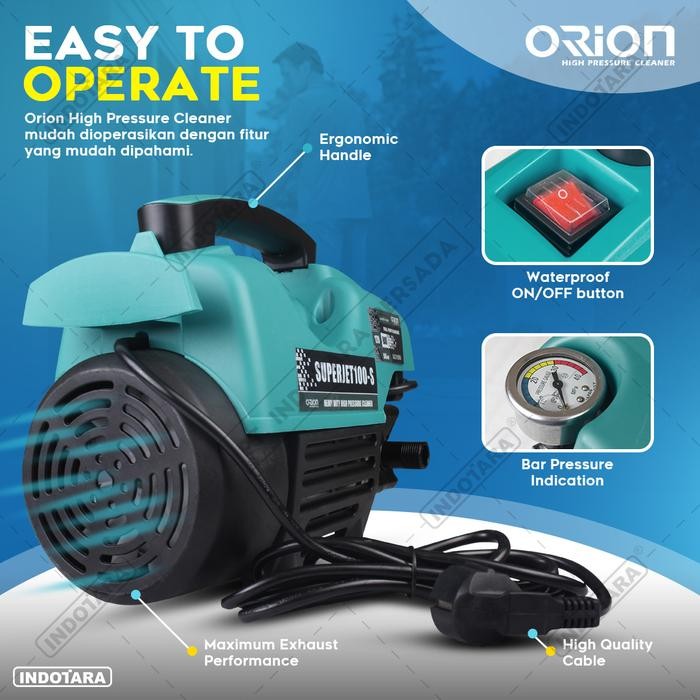 Pilihan- Mesin Cuci Jet Mobil Motor High Pressure Cleaner Orion Superjet100-S