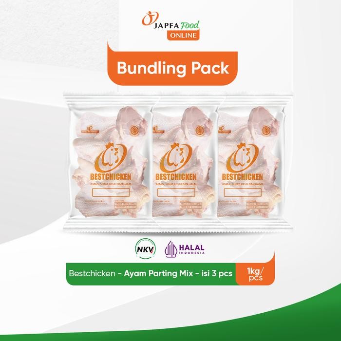 

Pilihan- Bestchicken Bundling Hemat Daging Ayam Potongan Campur 1 Kg / Cut Up 1000 Gr - Isi 3