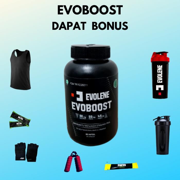 EVOBOOST 1 BOTOL ISI 60 BY EVOLENE BPOM HALAL TESTOSTERONE BOOSTER