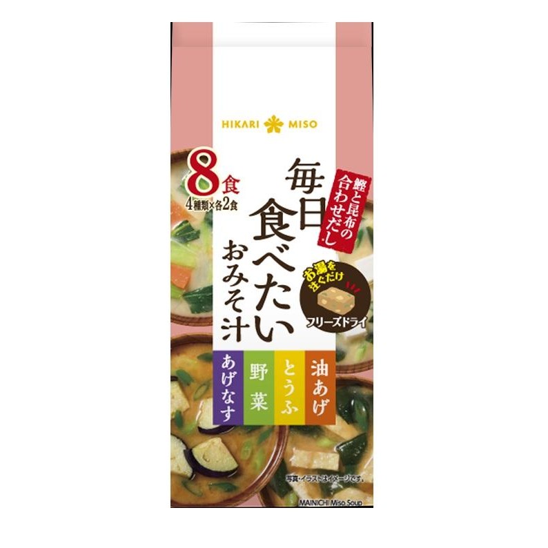 

Hikari Miso Mainichi Tabetai Omososhiru / Miso Soup Instant 65GR