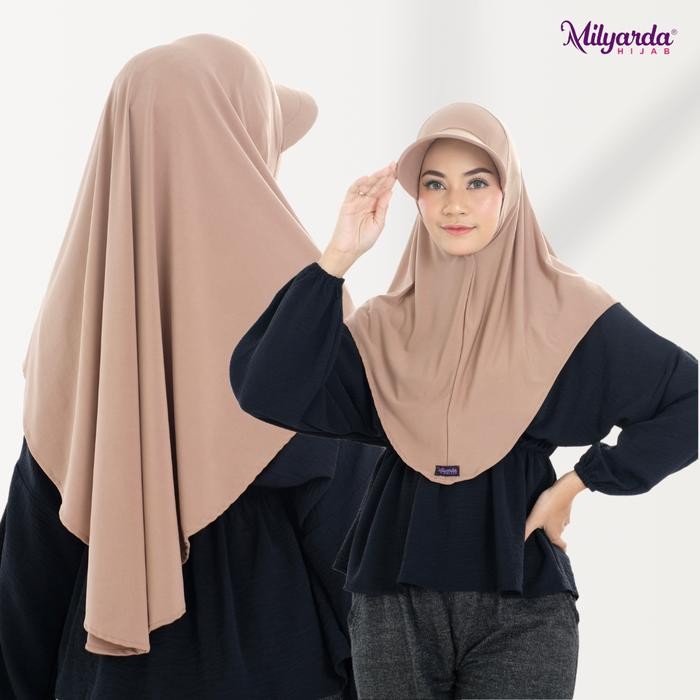 Pilihan- Milyarda Hijab Bergo Topi Premium Kerudung Instan Sporty Olahraga Muslim Dewasa Tebal
