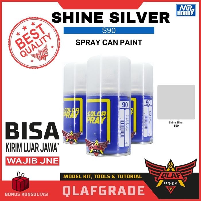 

Mr Color Spray SHINE SILVER S90 / cat gundam model kit spray can
