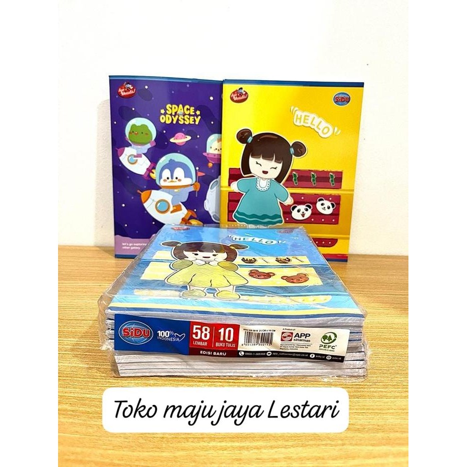 

New Buku Tulis Sidu 58 lembar