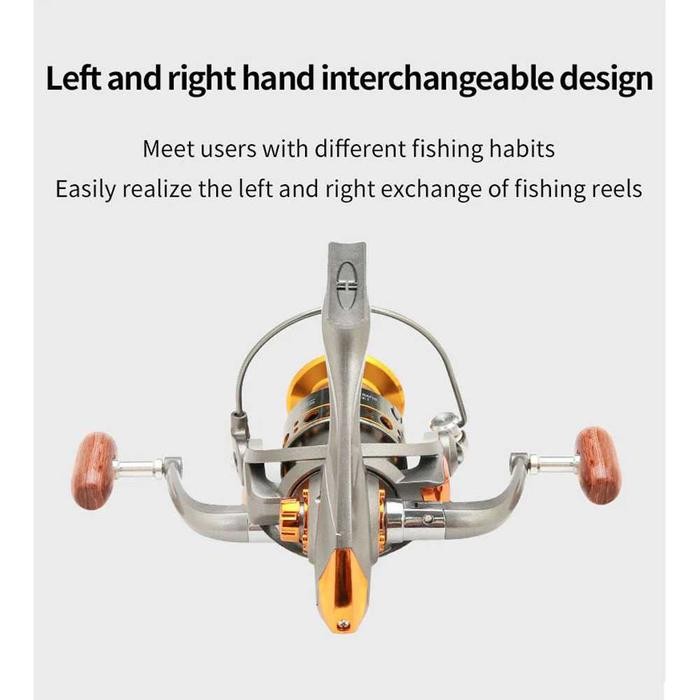 Real Pancing Spinning Fishing Dc1000 Dc2000 13Bb Metal Gulungan Pancing Kerekan Pancing Katrol