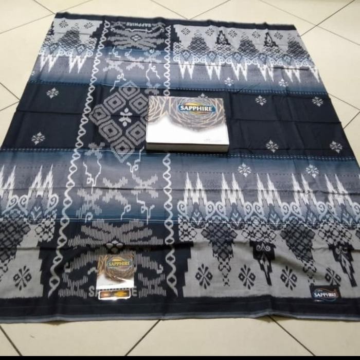 sarung tenun sapphire motif kembang