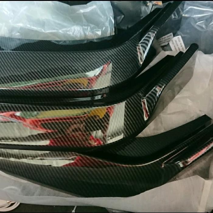 FRONT LIPS BUMPER DEPAN CARBON OTOPROJECT ALL NEW BRIO 2022 UP