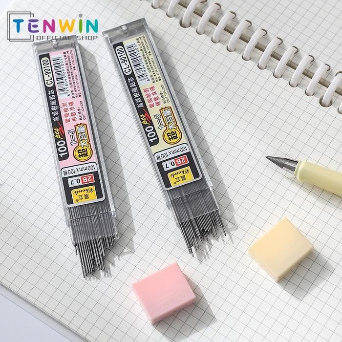 

New Isi Pensil Mekanik 0.7mm/Pensil isi 2B 0.5MM 0.7MM 100pcs/200PCS pensil refill -Tenwin