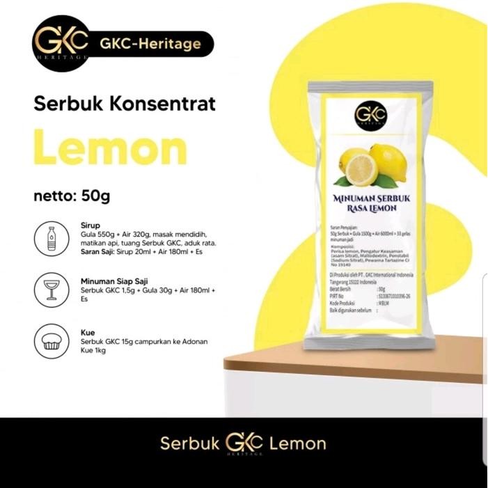 

New Lemon concentrate sirup powder (50gram) Rendah gula Air Botol