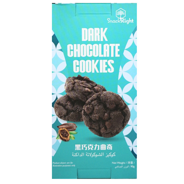

S31288 SNACK RIGHT DARK CHOCOLATE COOKIES 90GR MAJU BERSAMA (20250910)