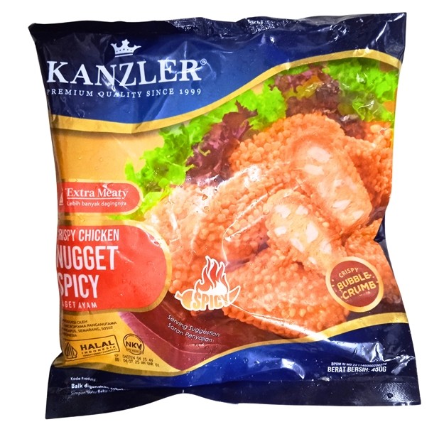 

S14394 KANZLER CRISPY SPICY NUGGET AYAM 450GR MAJU BERSAMA (20250916)