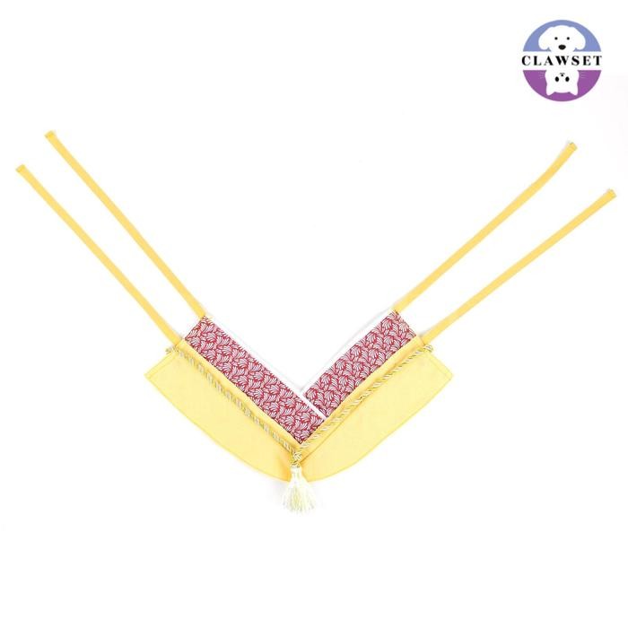 Clawset - Pet Fashion - Yukata Collar - Inusama Collection - Custard Yellow
