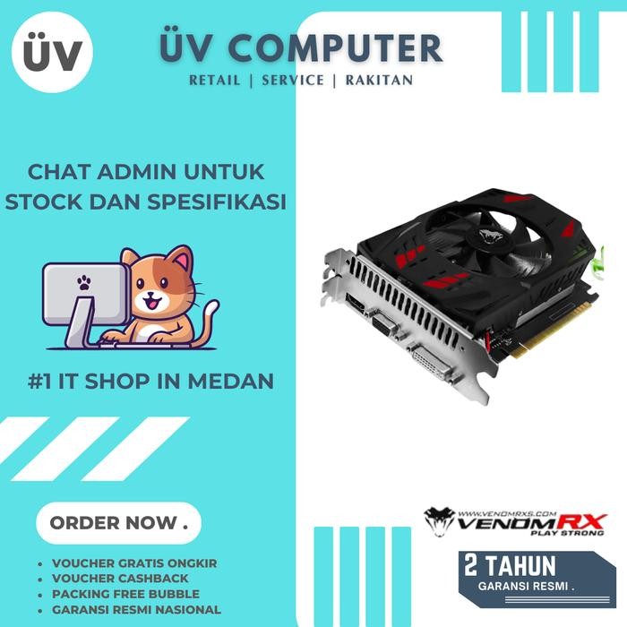 Terlaris Venomrx Venom-Rx Vga Card Gpu Nvidia Geforce Gtx-750-Ti Gtx 750Ti 4Gb Ddr5 Gddr5 Garansi 2