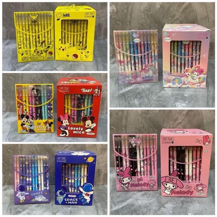 

OJ PULPEN SANRIO 1 BOX ISI 12 TINTA HITAM TIDAK BISA DIHAPUS Stationery