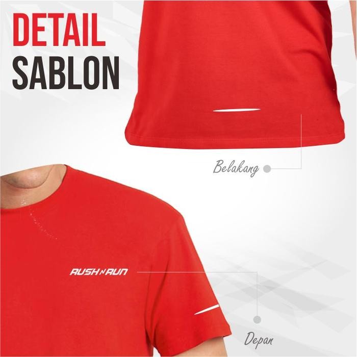 Pilihan- Baju Kaos Olahraga Jumbo Pria Running Lari Big Size Bahan Dry Fit 3Xl 6Xl Ld 130Cm