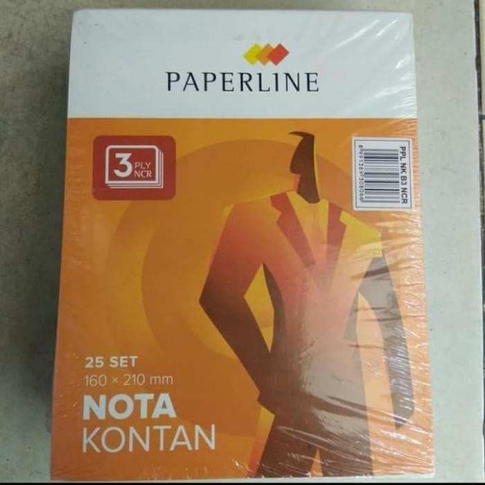 

New Buku Nota Kontan 3 PLY PAPERLINE Size: 160 mm x 210 mm Isi 25 Set