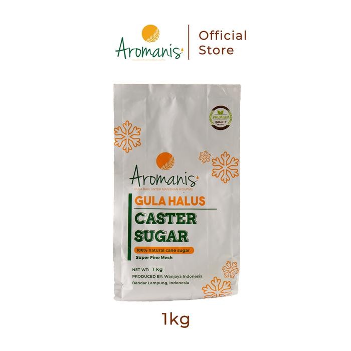 

ASLI Aromanis Caster Sugar - Gula Castor putih halus kemasan 1kg x 1 pcs READY STOCK