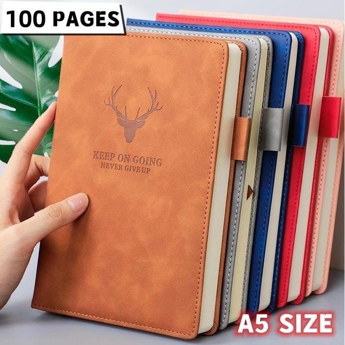 

Notebook Aesthetic A5 180 Lembar Buku Tulis Agenda Catatan Kantor