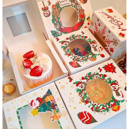 Box Kue Packaging Natal Kotak Dus Bolu Kue Brownies Christmas Hampers