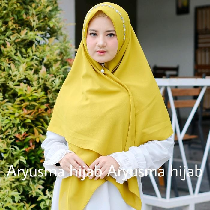 Pilihan- Hijab Square Segi Empat Syari Instan Zipper Payet Mutiara Nyaman Diamond Ukuran 13X130