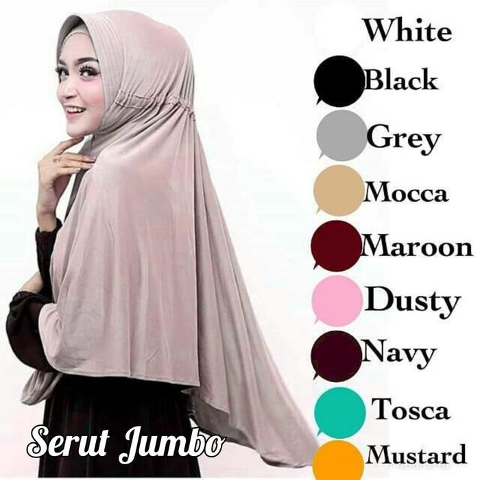 Pilihan- Jilbab Serut Jumbo Jersey