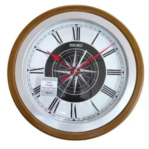 Jam Dinding Seiko Qxa844B Detik Senyap Original