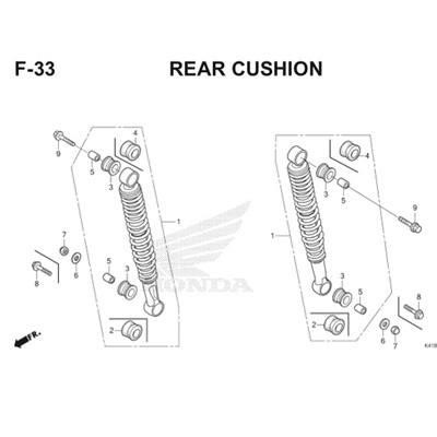 52400K41N11 SHOCKBREAKER BELAKANG SUPRA X 125 FI K41