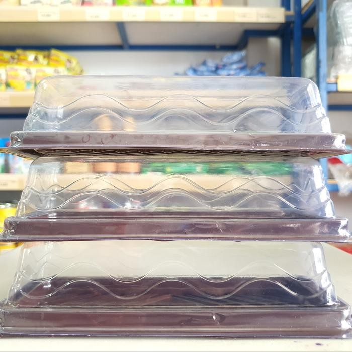 Mika 3 Mochi (5Pcs) / Tempat Mochi Isi 3 / Mika Mochi / Cup Mochi / Mika Mochi Persegi Panjang /