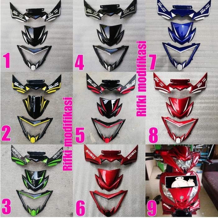 Cover Lampu +Visor +Winglet Mx Lama