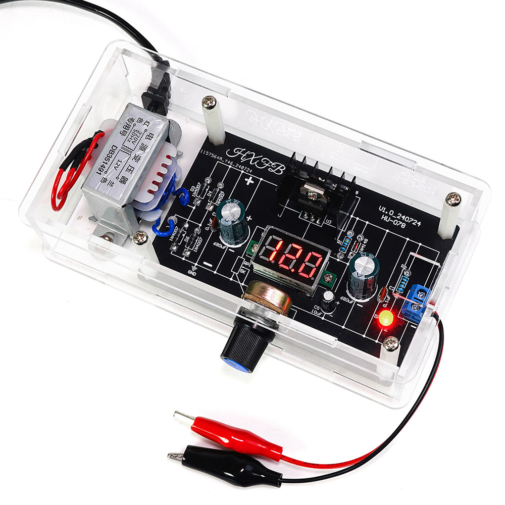 LM317 Adjustable Power Supply DIY Kit DC Regulated Power Supply Module Component Welding Electronic