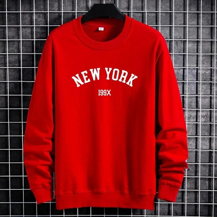 Baju Sweater Unisex Switer Pria Cowok Ny 199x Lengan Panjang Distro terlaris