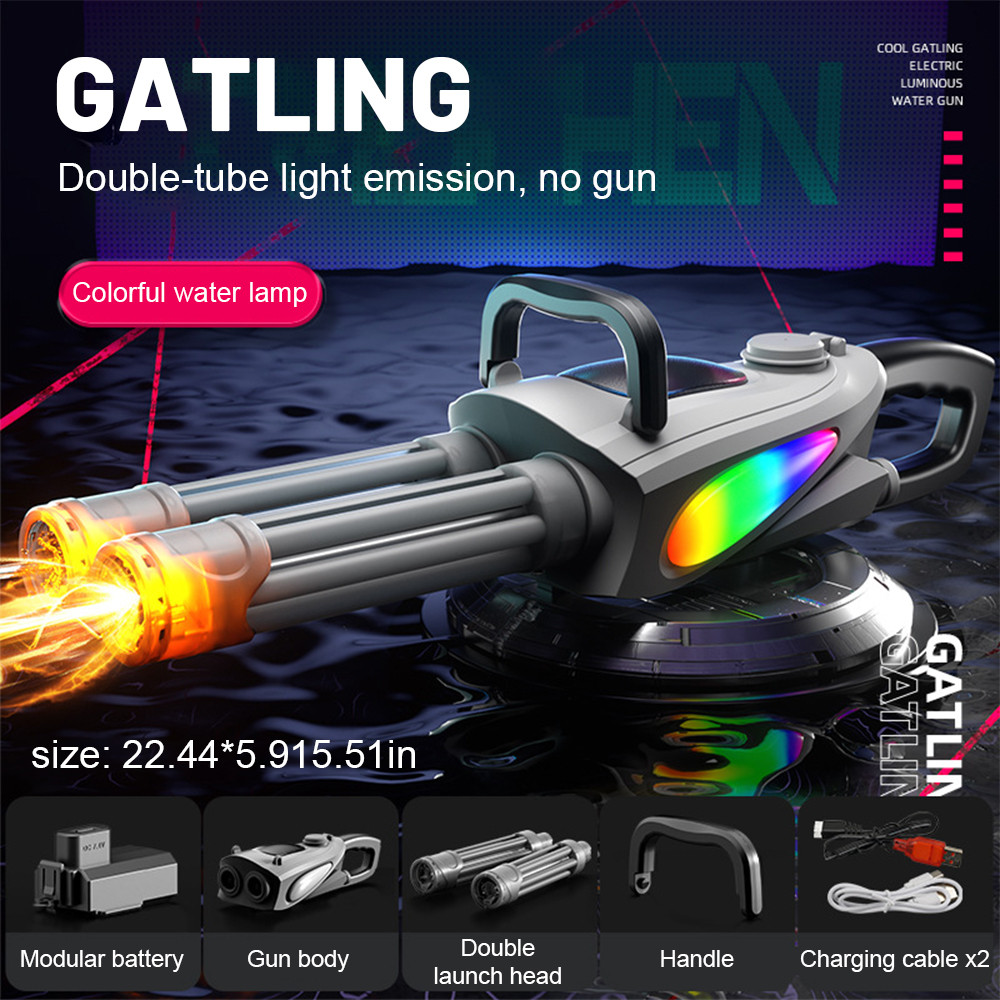 Electric water gun colorful lights Automatic Water Electric Bubble Gun Children's Day Gift Toys for