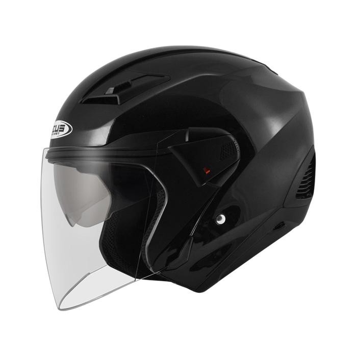 ZEUS 611 BLACK HELM HALF FACE HELM HARIAN ZEUS BLACK
