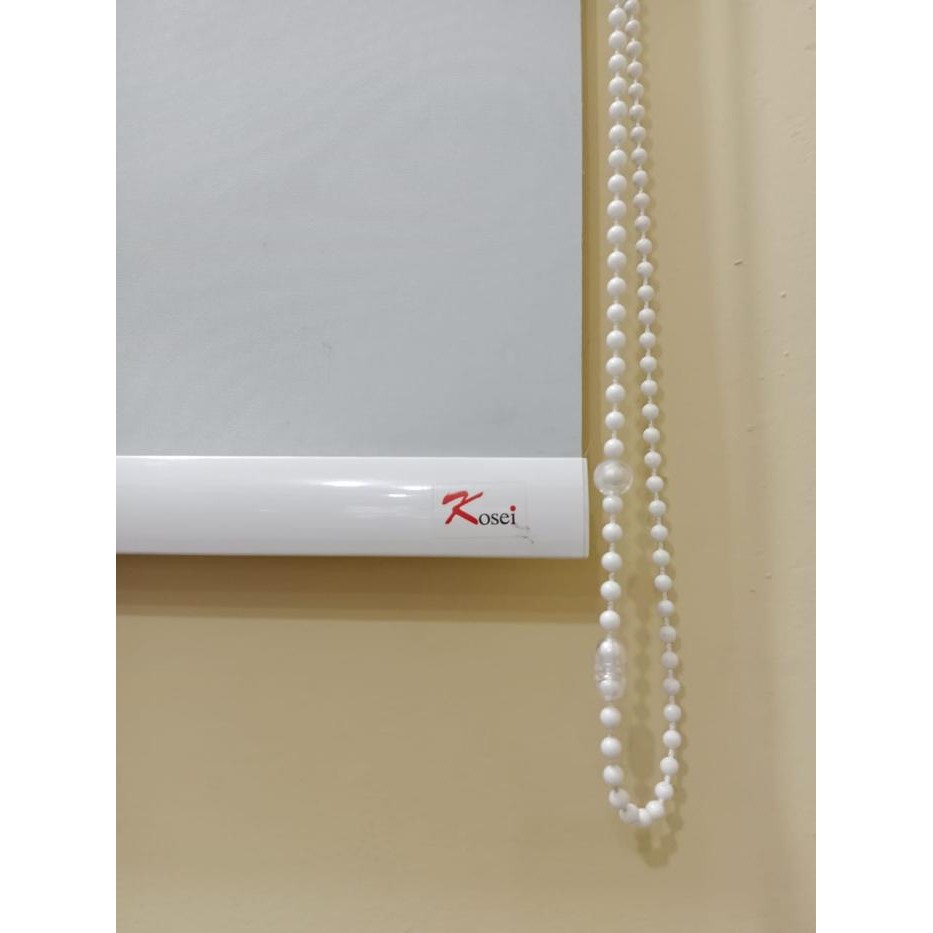 Roller Blind / Tirai Gulung / Penutup Jendela 100% Blackout ( Sharp Point ) Promo !