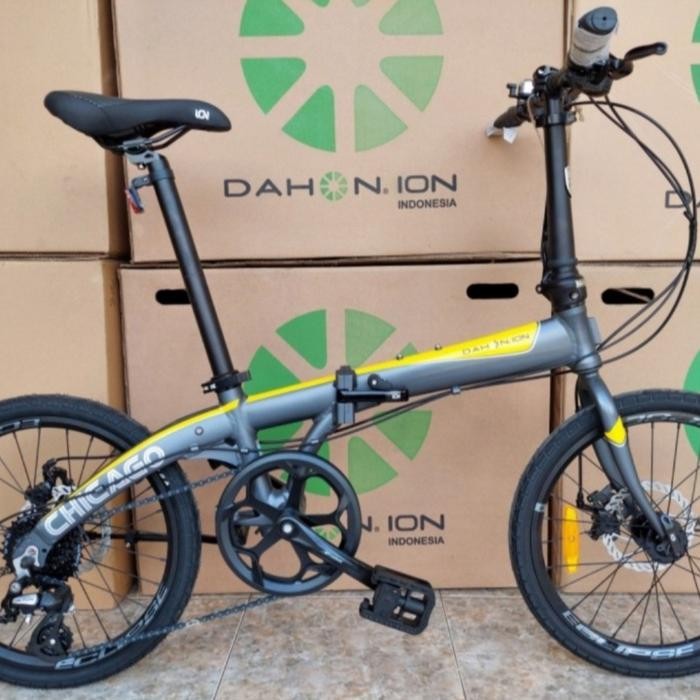 Sepeda Lipat Dahon Ion Chicago 20" 8Sp New 2020 - Black