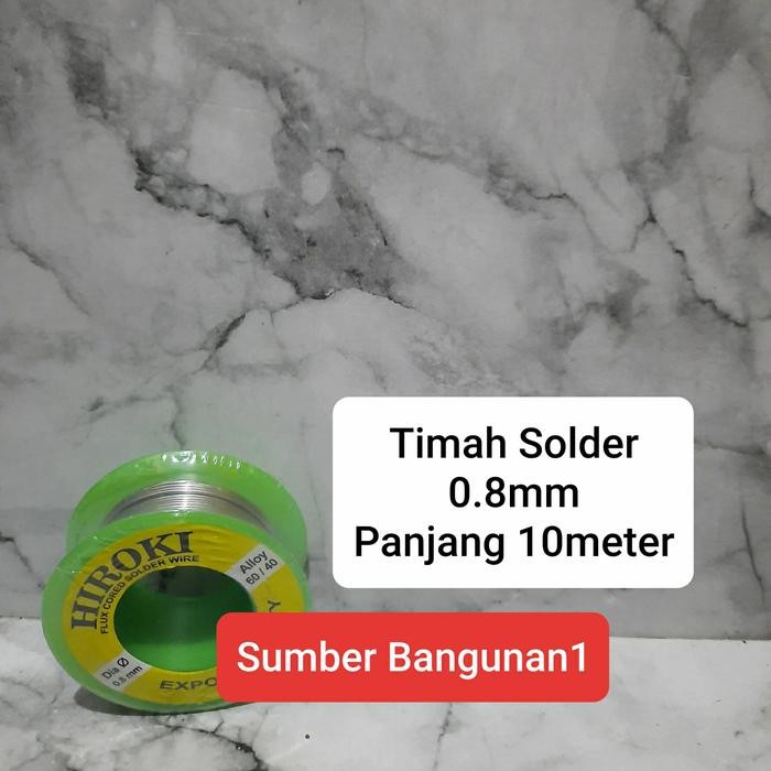 Timah solder gulung 10 meter timah kawat putih