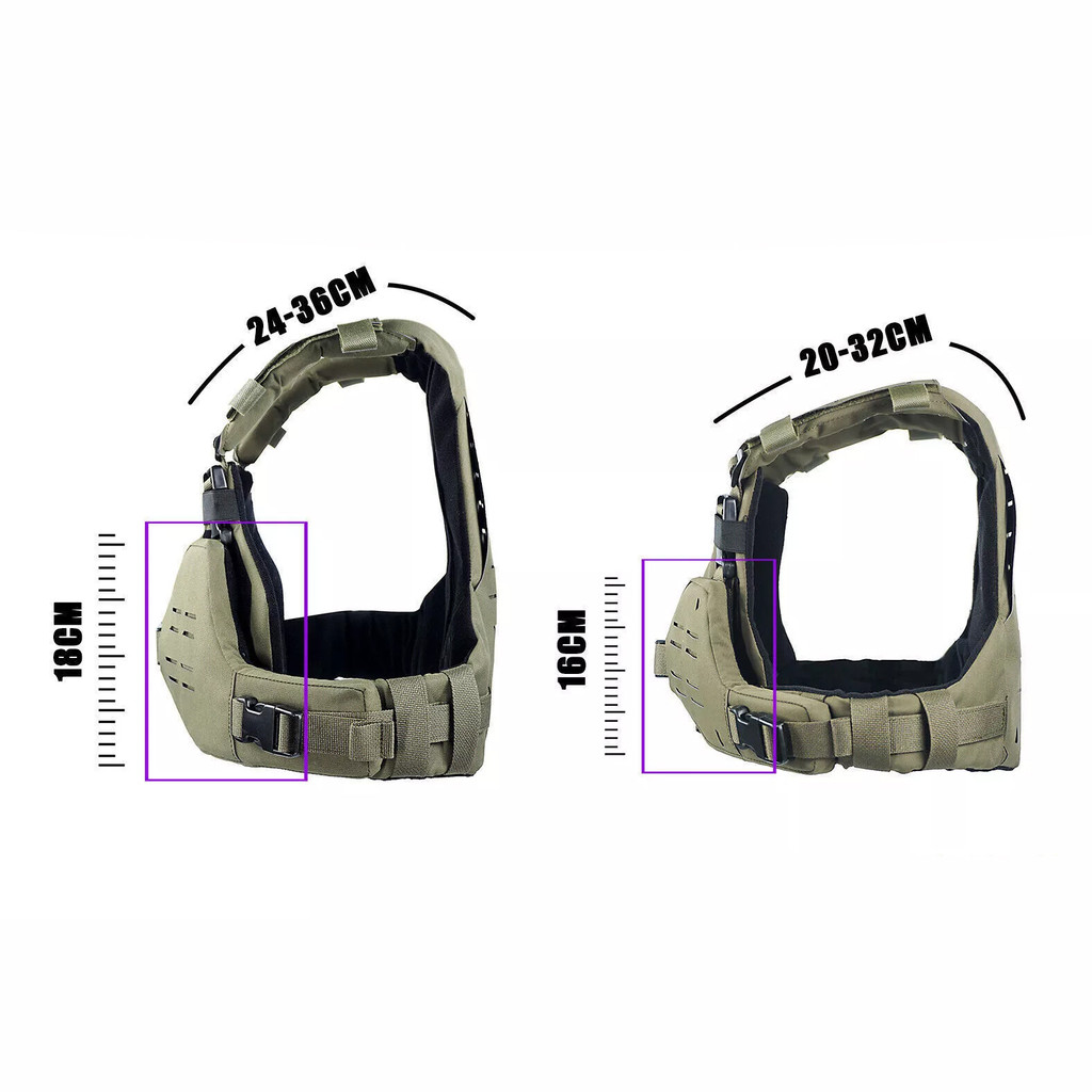 Bikini Chest Rig, Tactical Molle Vest, Quick Release Breastplate, Adjustable Molle Airsoft Plate