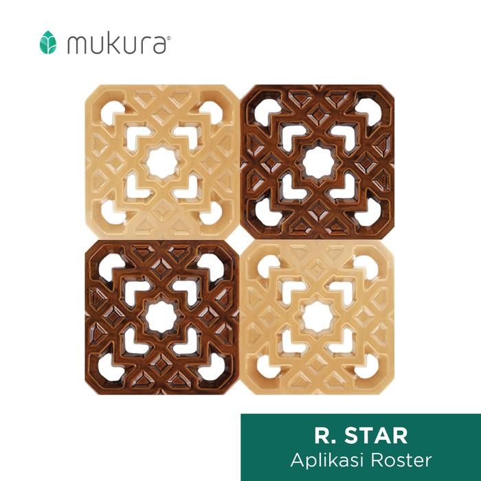 Terlaris Roster Keramik Mukura / Lubang Angin Keramik / Loster Star 30x30cm SALE