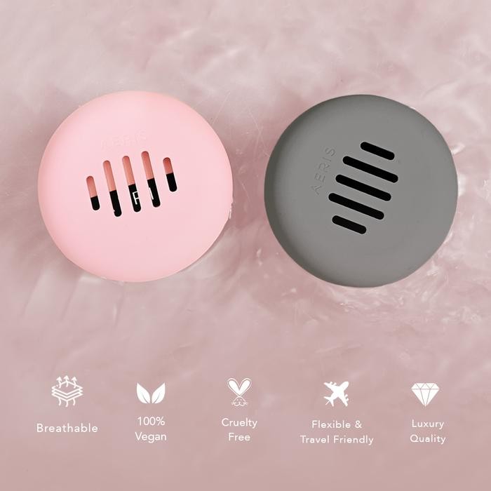 Aeris Beaut Mini Puff Pill Case Pelindung Tempat Penyimpanan Beauty Blender Spons Make Up Cloud