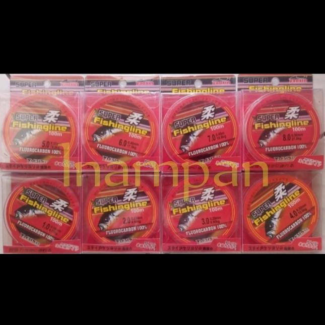 Senar Pancing Fluorocarbon Super Strong Japanese Fishingline 100M Ikan Laut