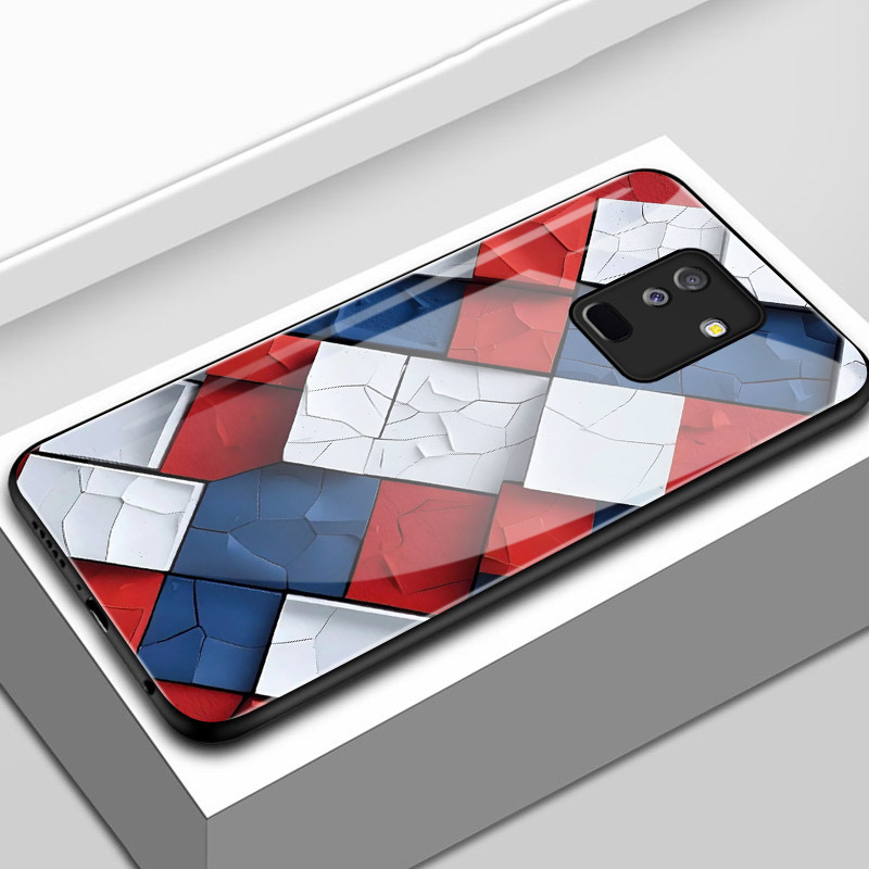 Casing Hp Untuk Samsung A6+ 2018 J8 2018 J6 Plus 2018 J6 Prime Case Pola Warna-warni Kartun Mode Cas